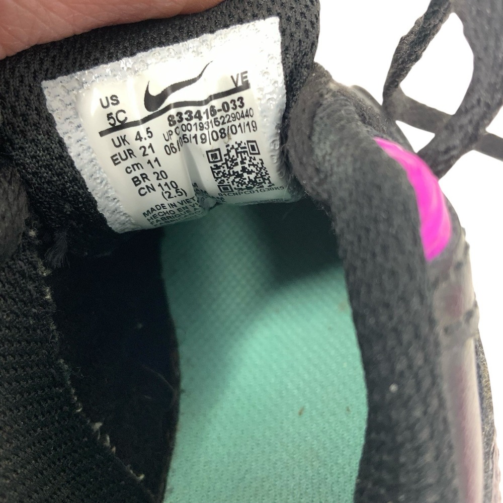 Nike Air Max 90 Shoes S833416-033 5C Toddler Baby Sneaker Shoes Black Pink Multi - Picture 15 of 15